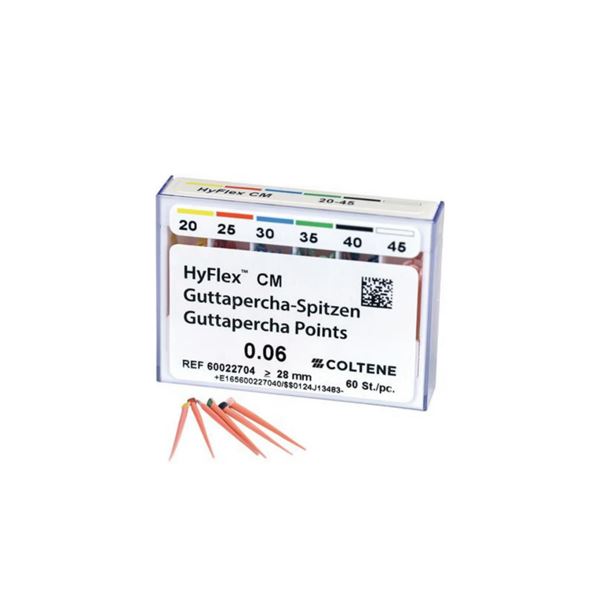 HyFlex CM gutaperčové čapy .06 20-45, 60ks