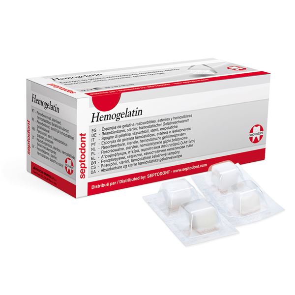 Hemogelatin hubky sterilné, 24ks