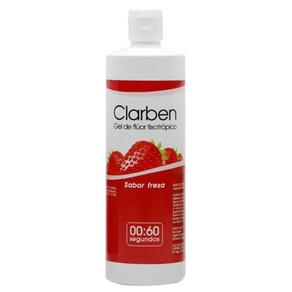 Fluoridačny gel  Clarben jahoda/60sec 500ml   