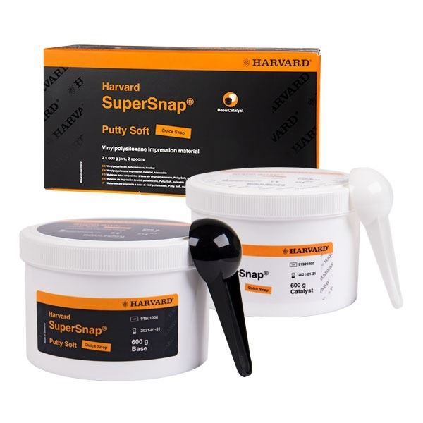 Harvard SuperSnap Putty, Quick Snap, black, 2x 600g