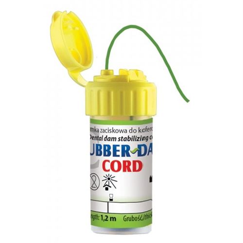Rubber Dam Cord vlákno stredné medium zelené 1,2m