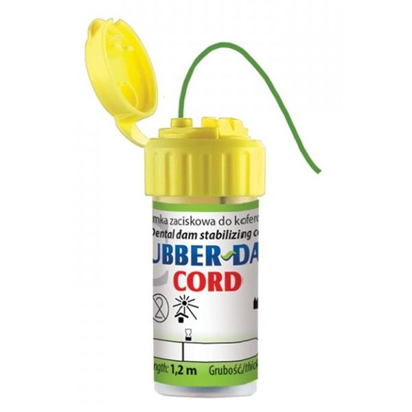 Rubber Dam Cord vlákno stredné medium zelené 1,2m