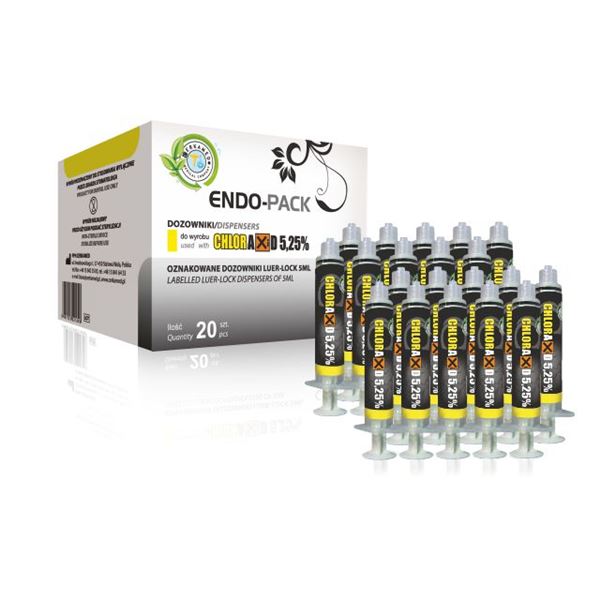 Endo-Pack Chloraxid 5,25% striekačky 5 ml 20ks