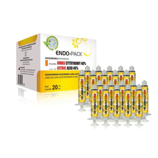 Endo-Pack Citric Acid 40% striekačky 5 ml 20ks