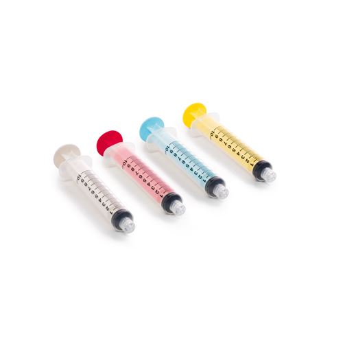 Farebné striekačky - 50ks biele 10ml