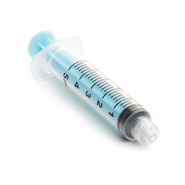 Farebné striekačky CanalPro 5ml - modré 50 ks