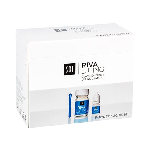SDI Riva luting Plus prášek 25g + tekutina 8,9ml