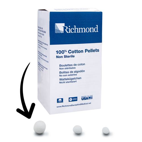 Cotton Pellets RI č.2  5mm - 2550ks