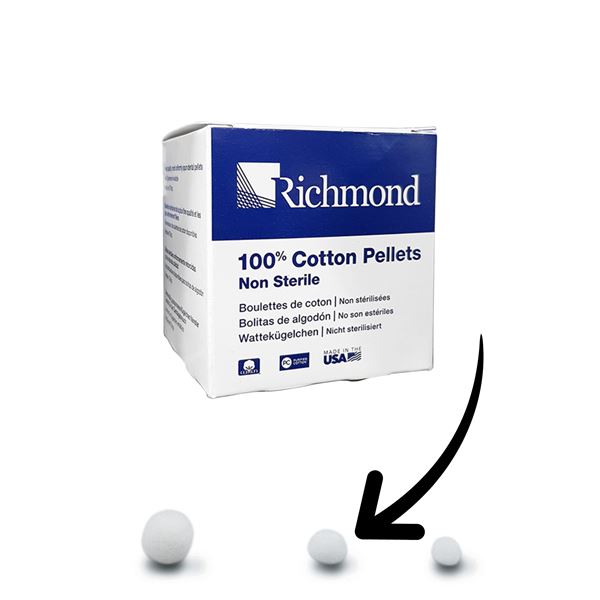 Cotton Pellets RI č.3  4mm - 2500ks