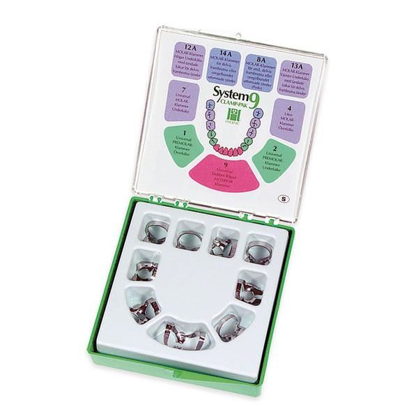 Hygenic Dental Dam set 9 spôn s krídelkami (1, 2, 4, 7, 8A, 9, 12A, 13A, 14A)