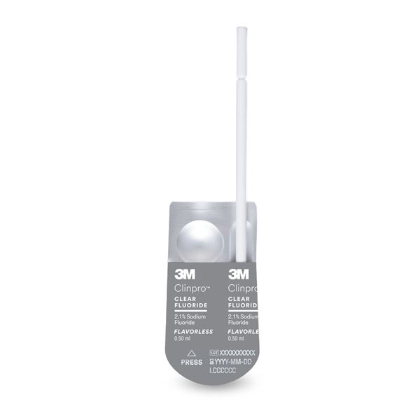 Clinpro Clear Fluoride lízanky L-Pop 100ks bez príchuti