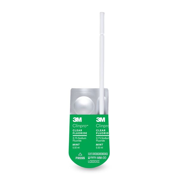 Clinpro Clear Fluoride lízatka L-Pop 50ks mäta