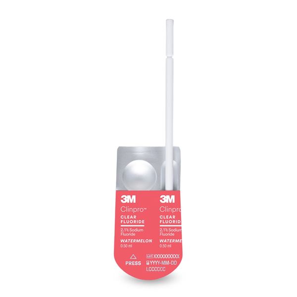 Clinpro Clear Fluoride lízanky L-Pop 100ks vodný melón