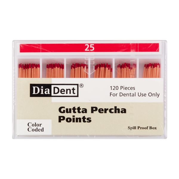 Gutap.čepy DiaDent 025 kalibrované, kón. 2%