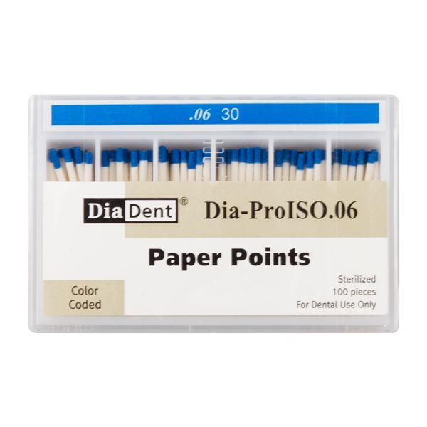 Papier.čapy DiaDent 030 kalibrované, kón. 6%