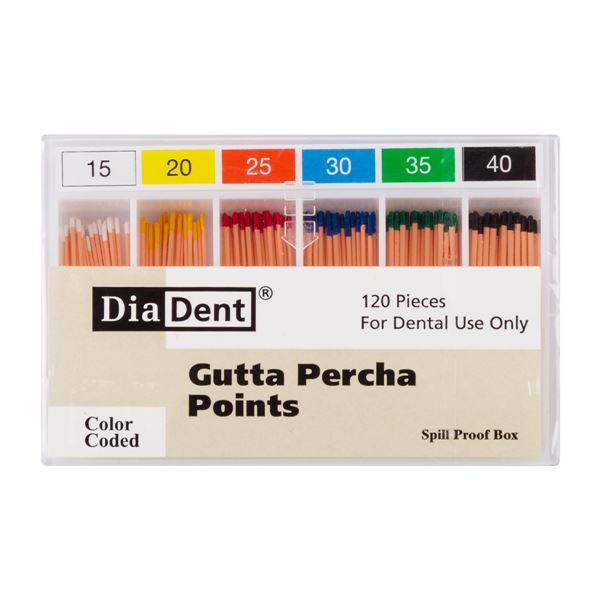 Gutap.čepy DiaDent 015-040 kalibrované