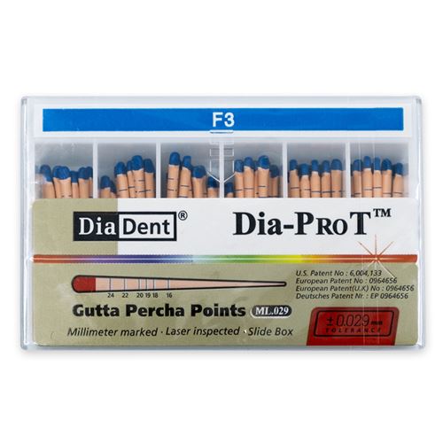 Gutaperčové čapy DiaDent DiaPro T F3