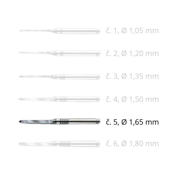 Mirapost vŕtačik č.5 ø 1,65mm, 3ks