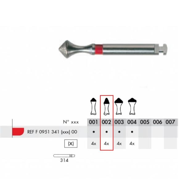 Diamant B ISOMETRIX FG F02 4 ks