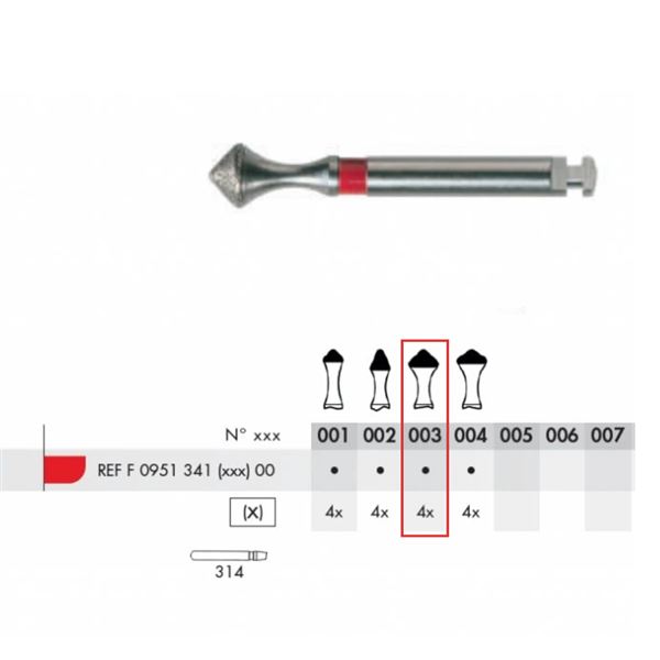 Diamant B ISOMETRIX FG F03 4 ks