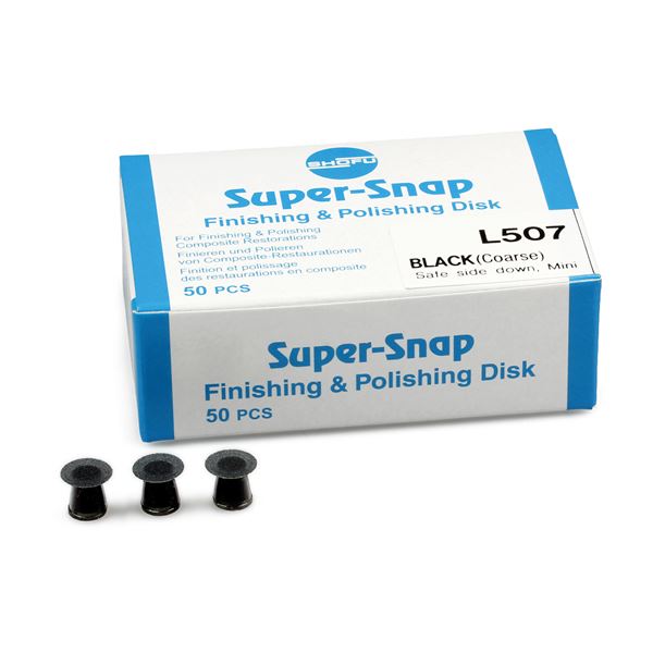 Super Snap L 507 čierne hrubé mini 50 ks