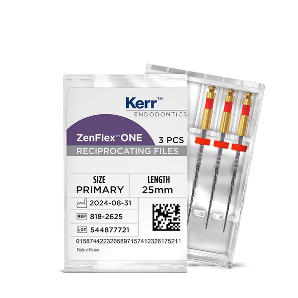 ZenFlex ONE NS Recipro NiTi File, .25/.06/25mm, 3ks