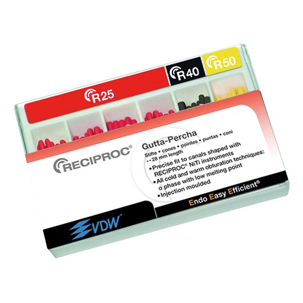VDW Reciproc gutaperčové čapy R40,60 ks
