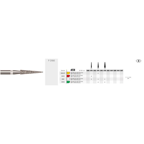 Diamant. brúsik FG M 010 6ks