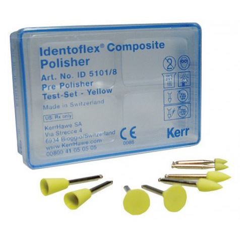 Identoflex kompozita/-žltá gumička -minišpička 12 ks