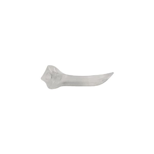 Klínky transparentné Polydentia biele L - 100ks