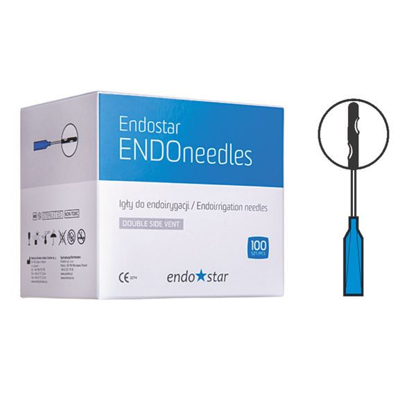 Endostar jehla výplachová oboustr. 30G 0,3x25mm, 100ks