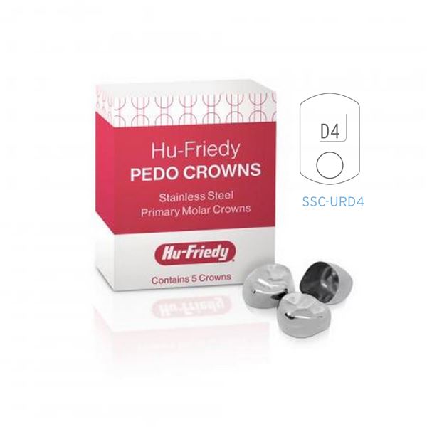 Nerezové korunky Hu-Friedy U-R Primary 1st #4 Refill SSC-URD4, 5ks