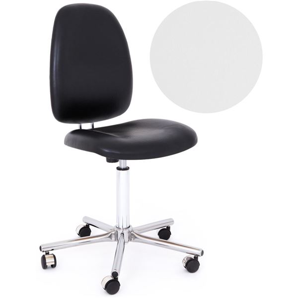 Stolička Kovona bez kruhu, biela - Meditap 9001