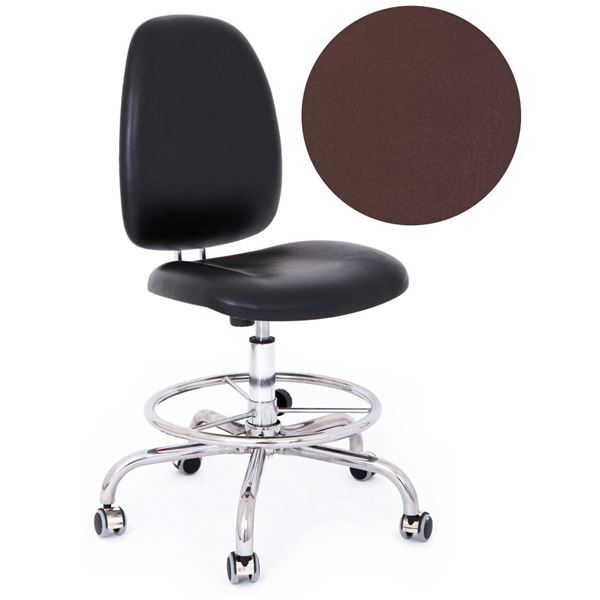 Stolička Kovona Plus F kruh, hnedá - Meditap 8222