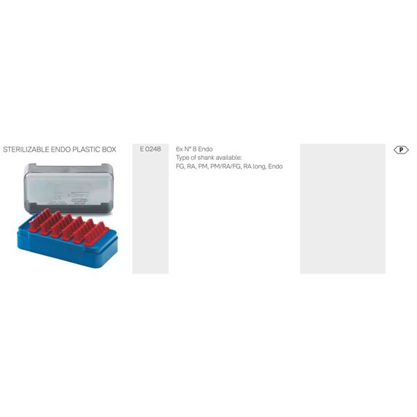 Sterilizačný plast.box č.5, PRÁZDNÝ