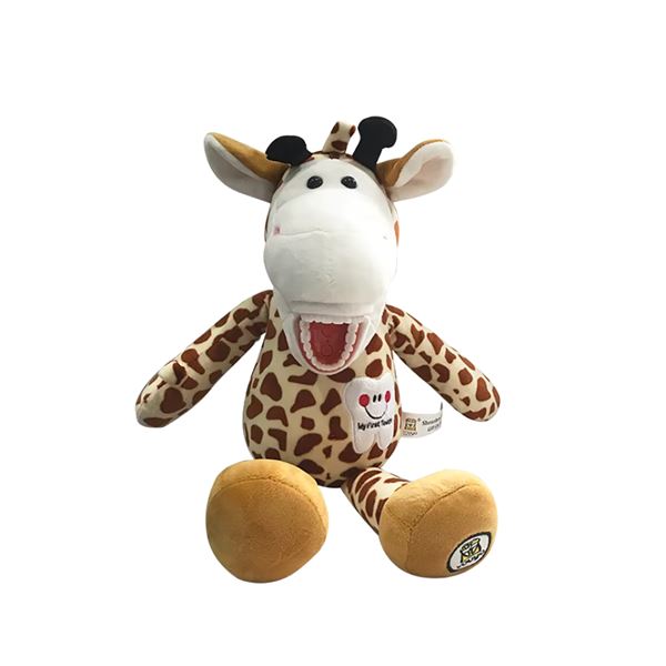 Učebná pomôcka žirafa s čelusťou a kartáčikom