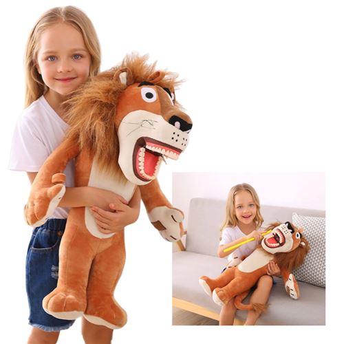 Učebná pomôcka veľký lev s čelusťou a kartáčikom