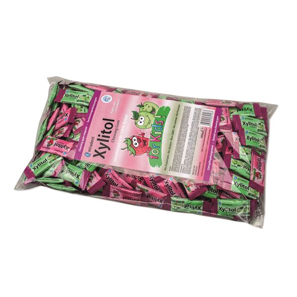 Xylitol sortiment s príchuťou 200 x  2 ks pre deti  jablko/jahoda