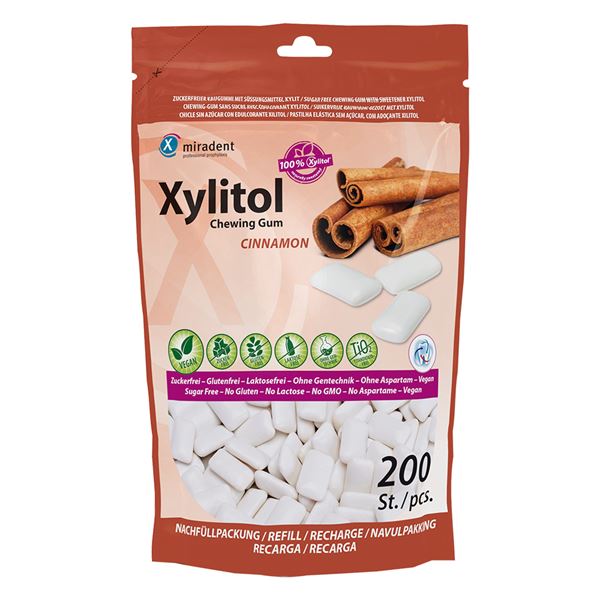 Xylitol žuvačky sáčok 200 ks - škorica