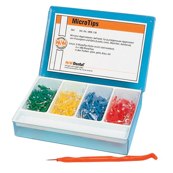 M+W držiak Micro Tips (biele a červené)