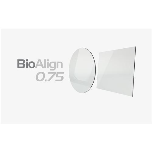 Fólie Hard BioAlign 0,75mm 125x125mm k PlastPress, 5ks
