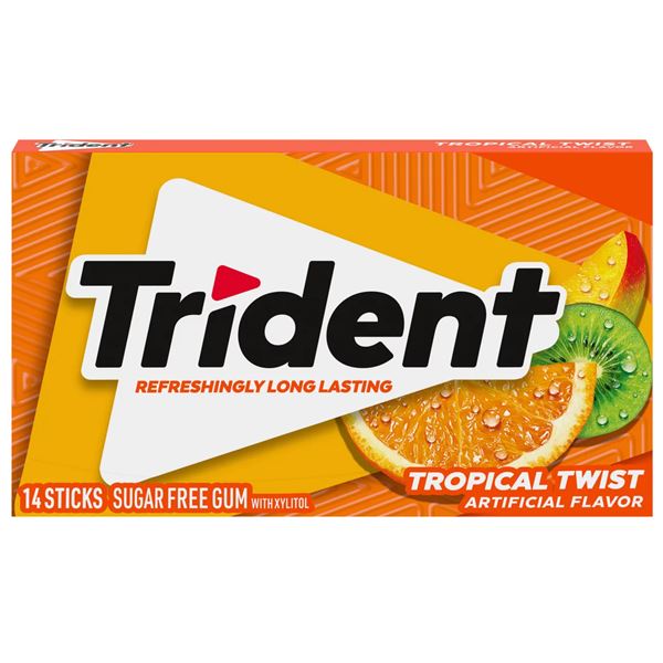TRIDENT s Xylitolom  Tropical 14 ks