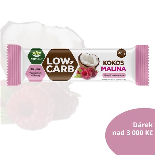 Hu-Fa tyčinka reklam.predmet Low Carb kokos & malina 40g (3)