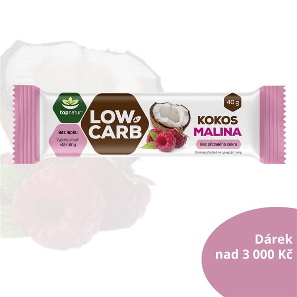 Hu-Fa tyčinka reklam.predmet Low Carb kokos & malina 40g (3)